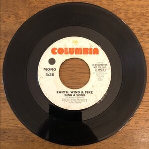 Earth Wind & Fire Vinyl 45 Record Sing A Song